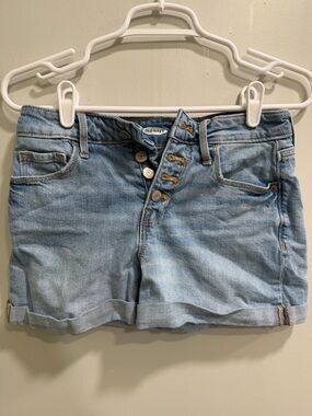 Old Navy Light Wash Denim Button-Front Shorts